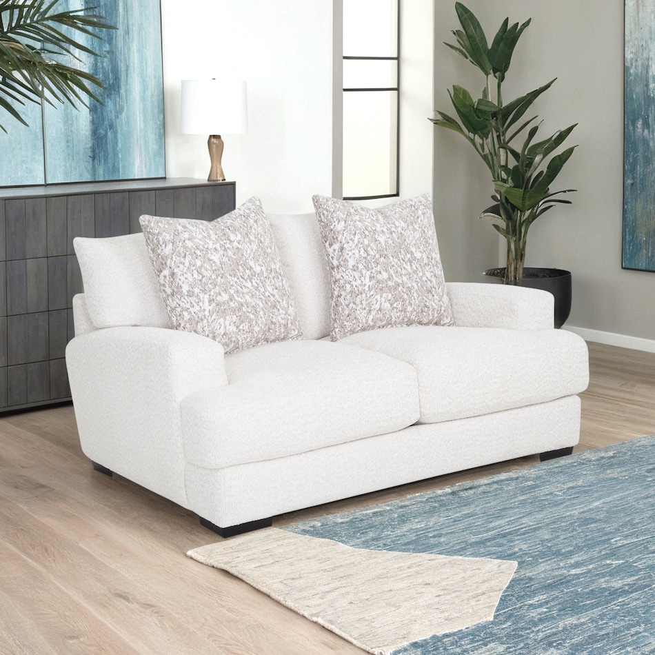  white loveseat   