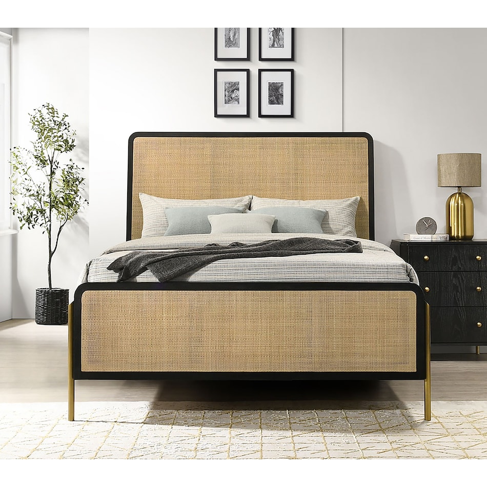  black master bedroom   