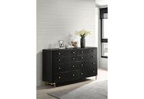  black master bedroom   