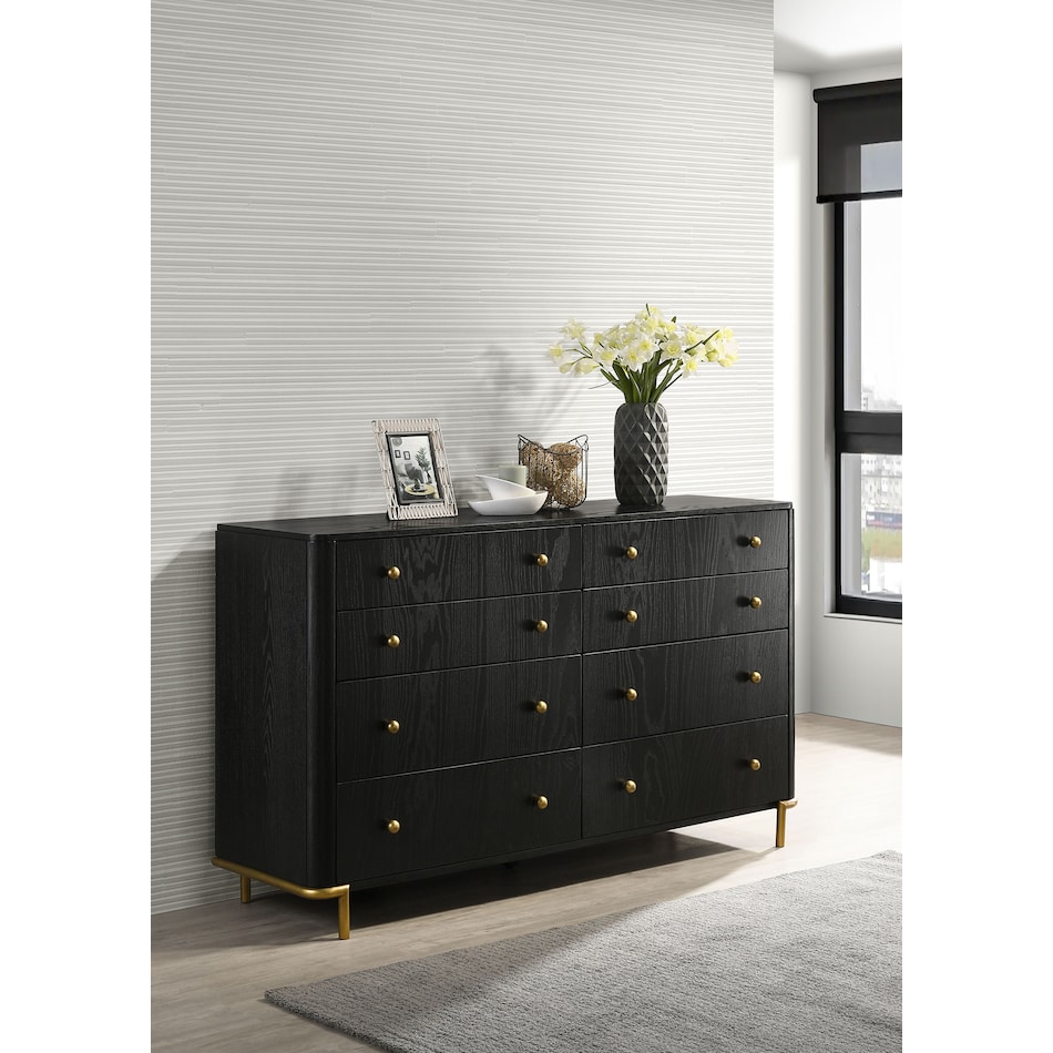  black master bedroom   