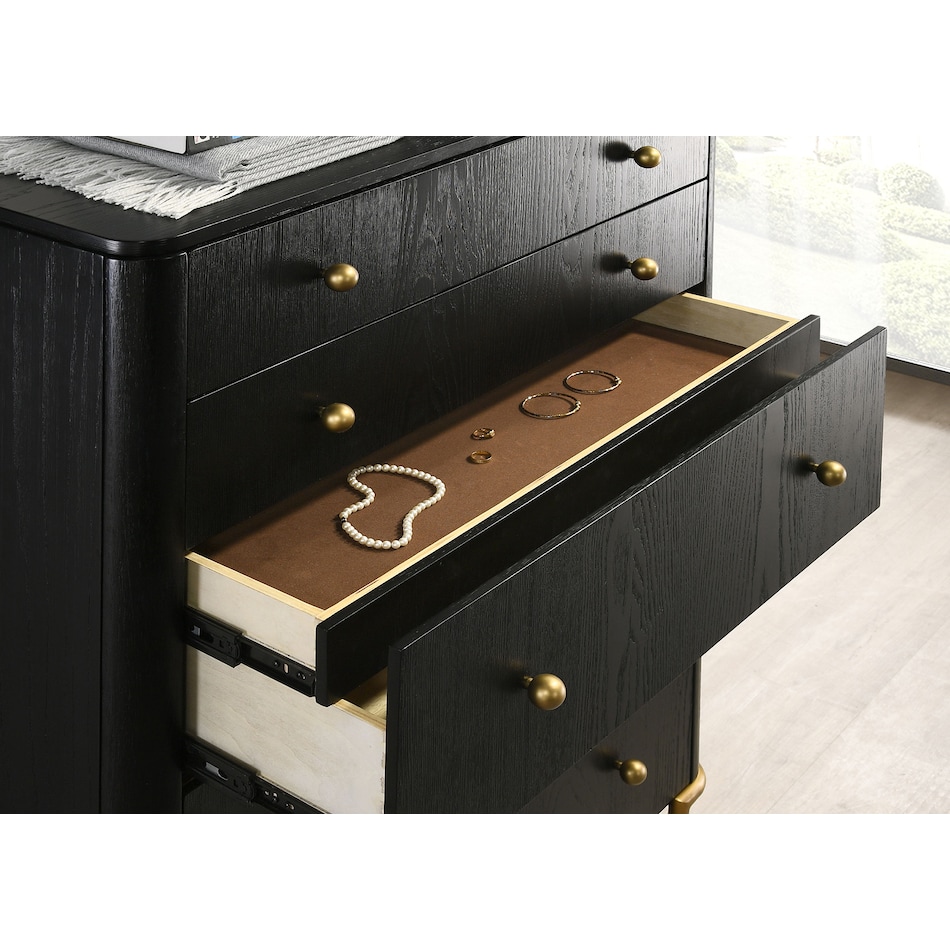  black master bedroom   