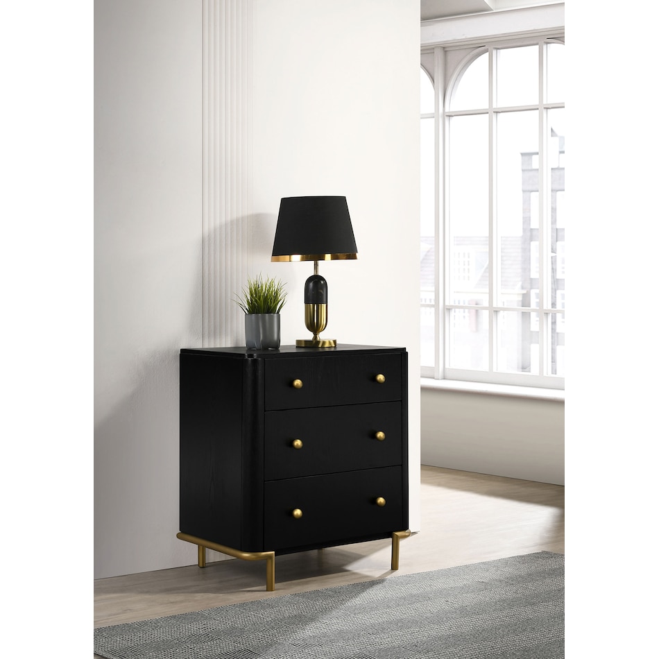  black master bedroom   