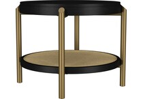  black occasional tables all   