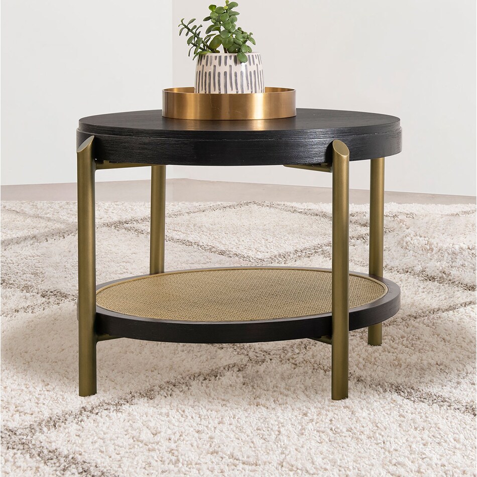  black occasional tables all   
