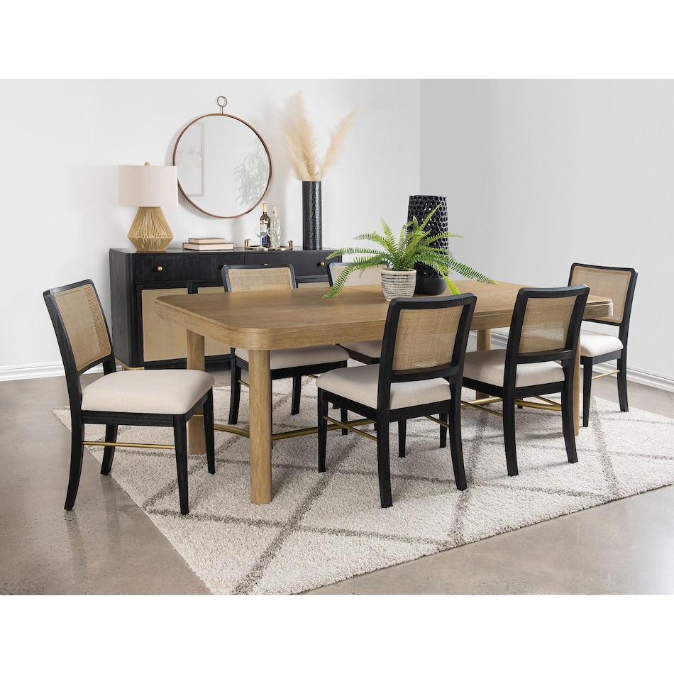  two tone dining room   