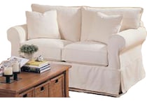  white loveseat   