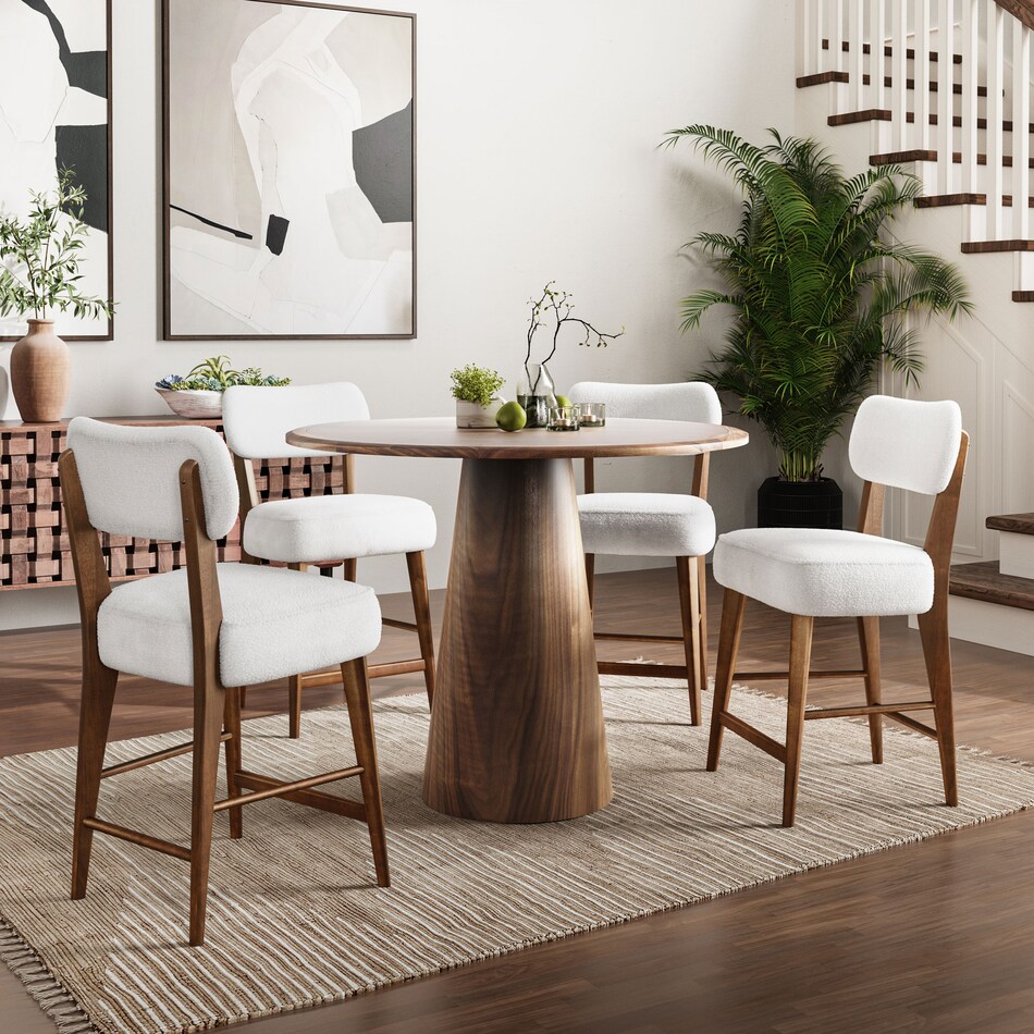  brown pub   bar units   stools   