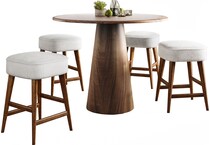  brown pub   bar units   stools   