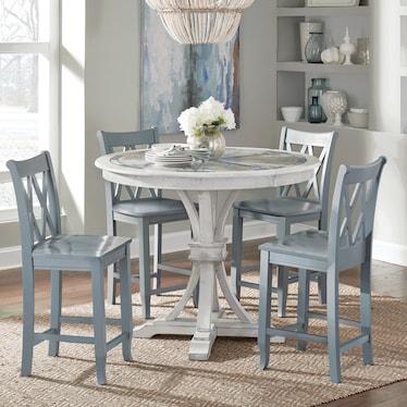 Coastal Classic 5 Piece Counter Table Set