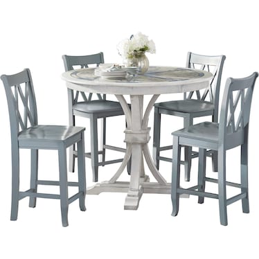 Coastal Classic 5 Piece Counter Table Set