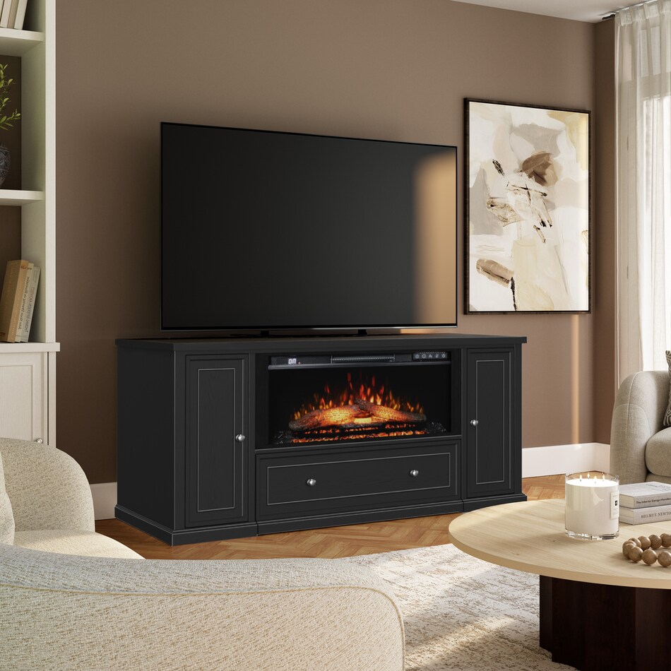  black fire places   