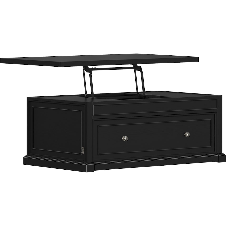  black occasional tables all   