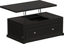  black occasional tables all   