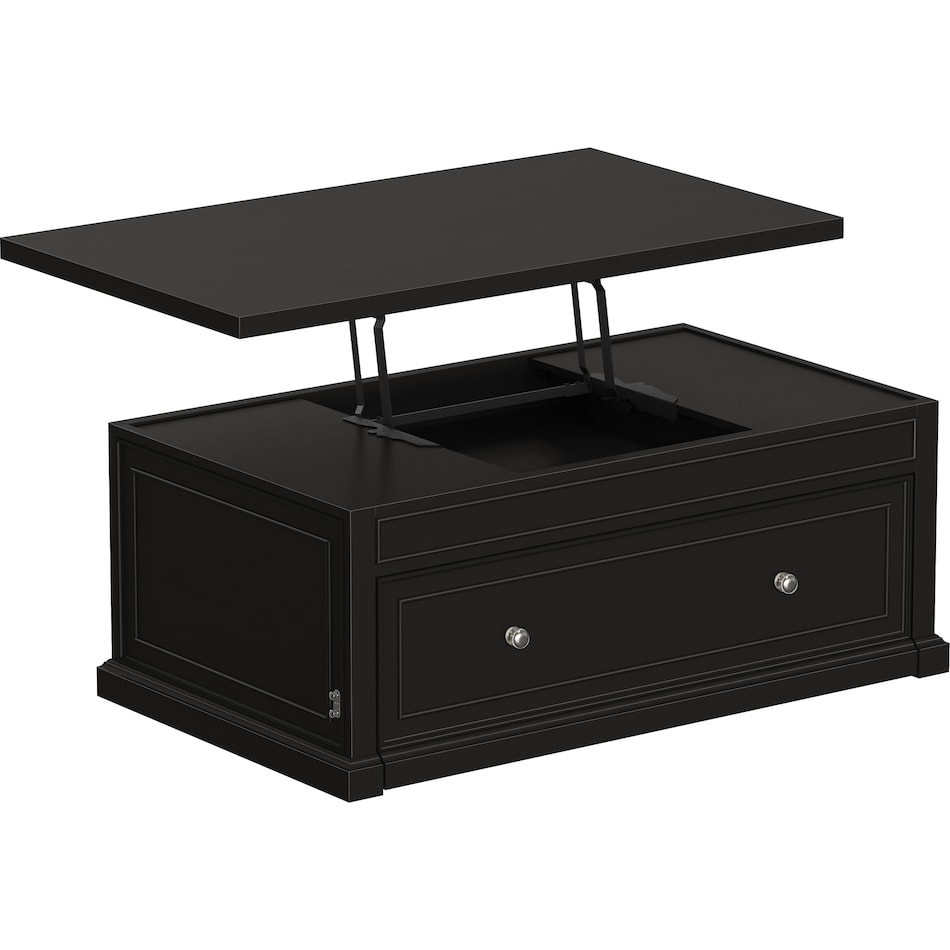  black occasional tables all   