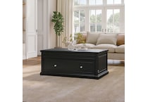  black occasional tables all   