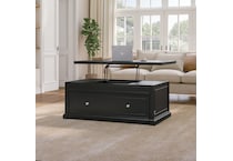  black occasional tables all   
