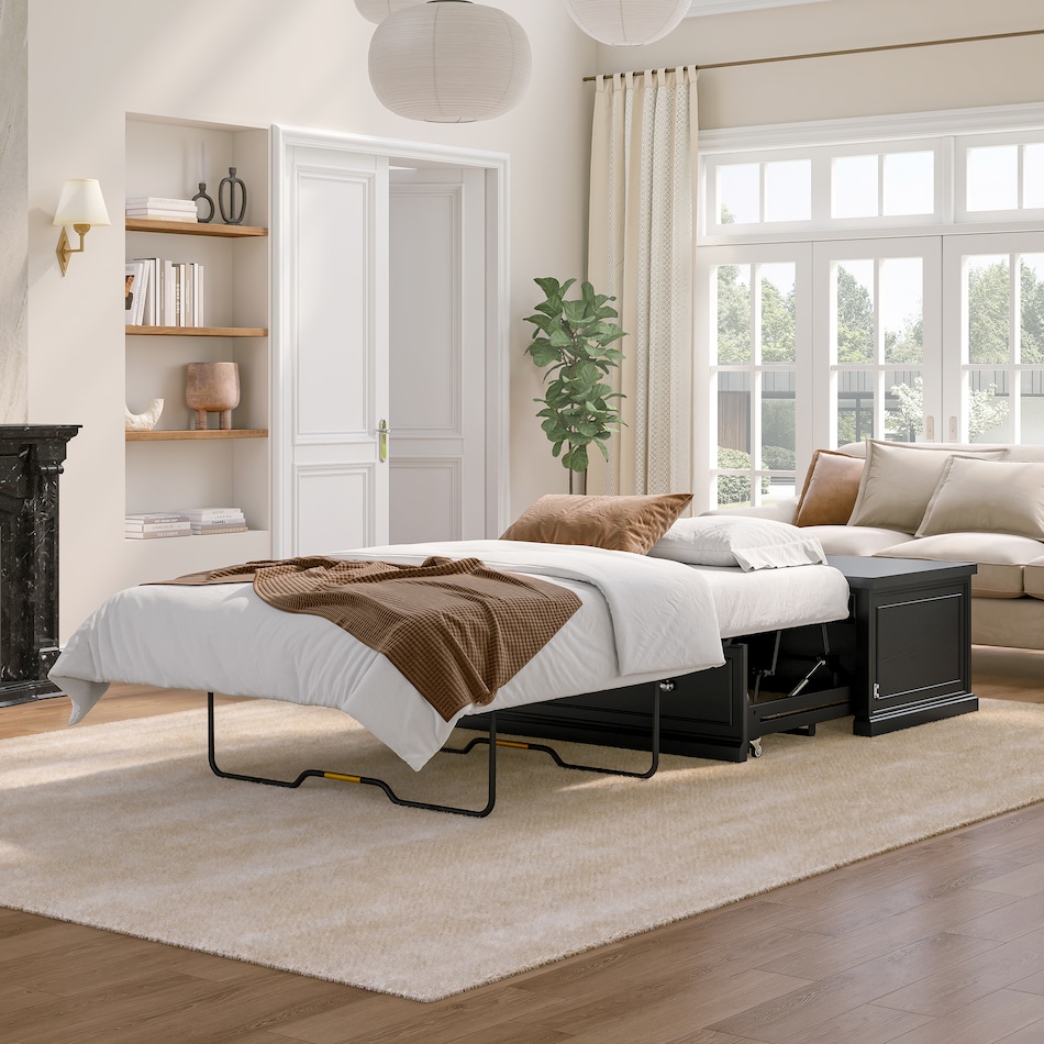  black occasional tables all   