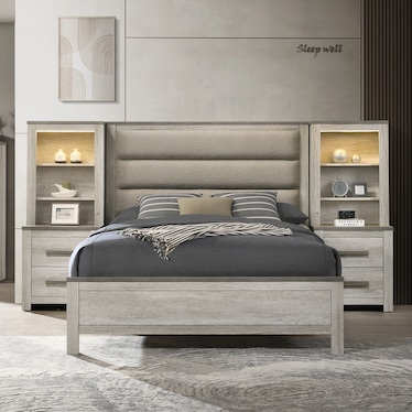 Sandy Pier Queen Bed Wall
