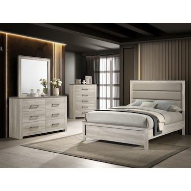 Sandy Pier 4 Piece King Bedroom