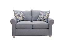  blue loveseat   