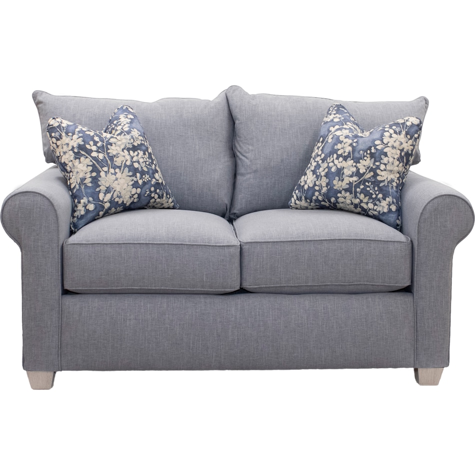 blue loveseat   