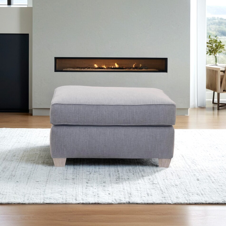  blue ottoman   