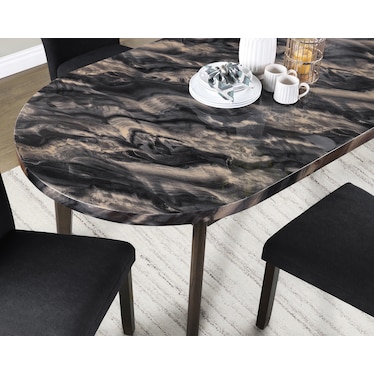 Polished 5 Piece Dining Set