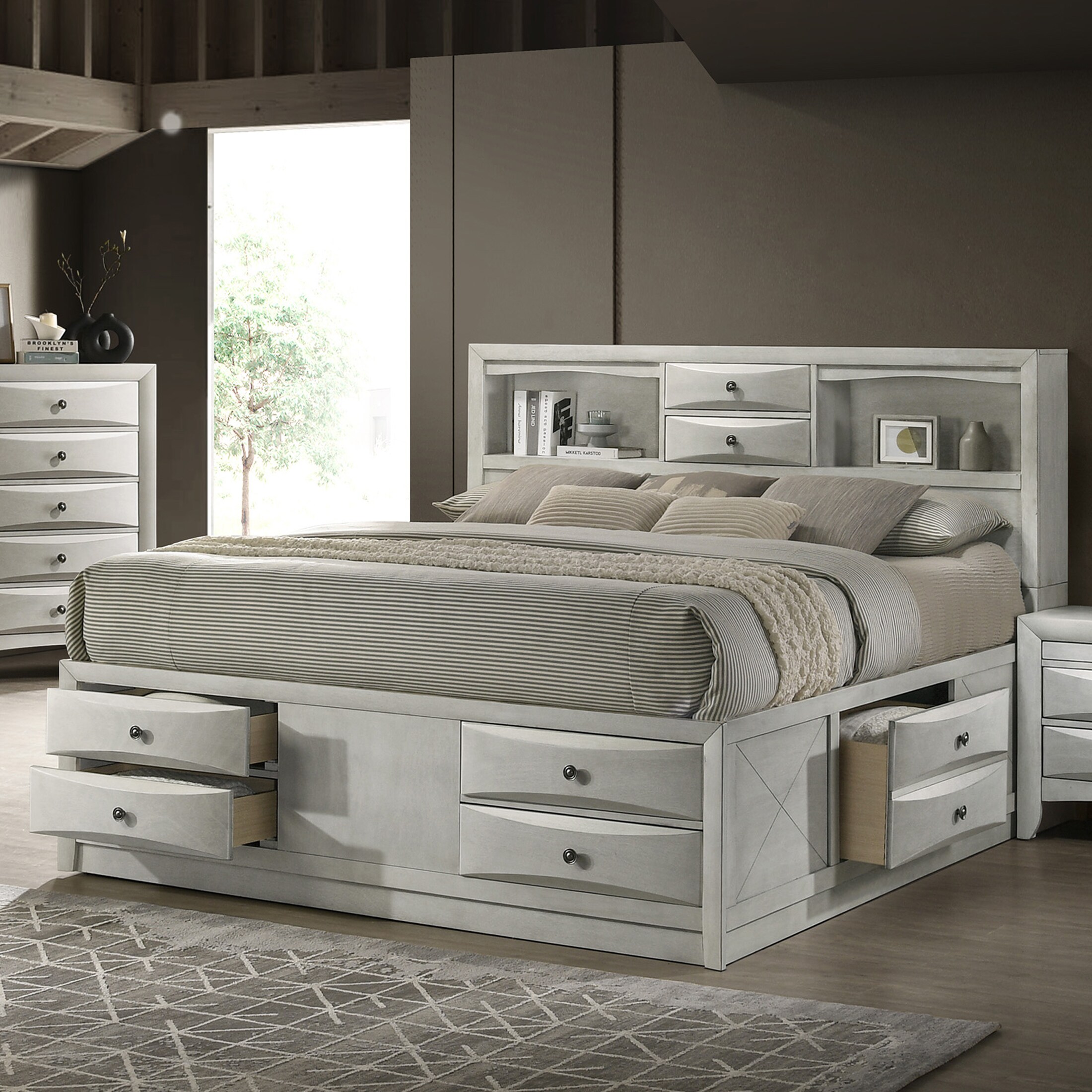 Nilah King Storage Bed