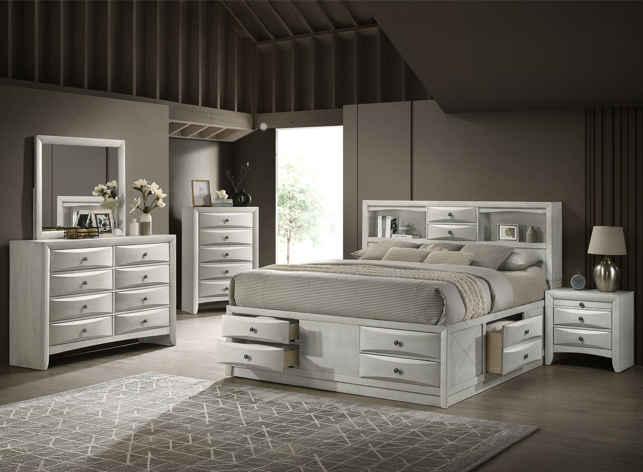 Nilah 5 Piece Queen Bedroom