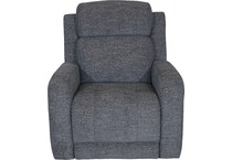  blue recliner   