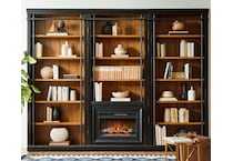  black home office   
