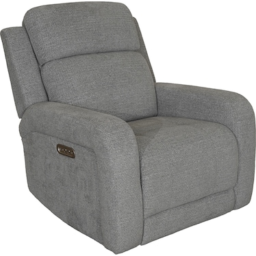 Gray Power Gliding Recliner