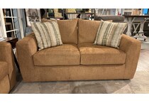  orange loveseat   