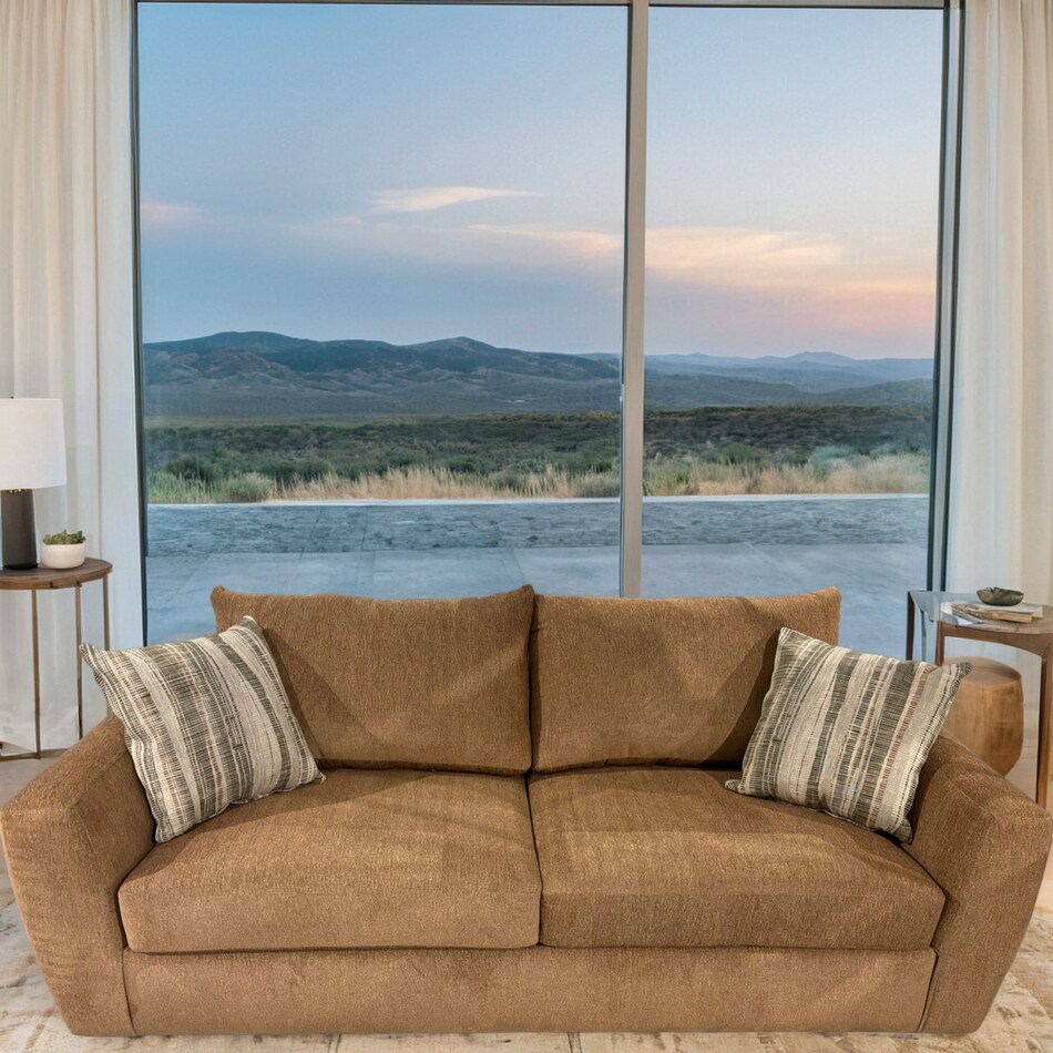  orange sofa   