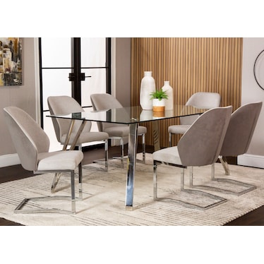 Carlo 7 Piece Dining Set