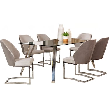 Carlo 7 Piece Dining Set