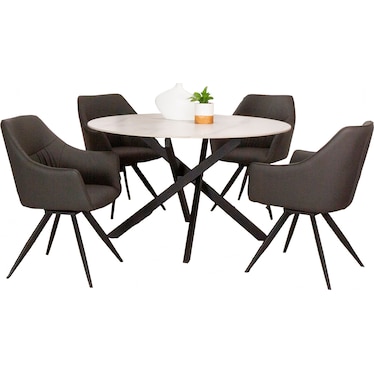 Nero Marco 5 Piece Dining Set