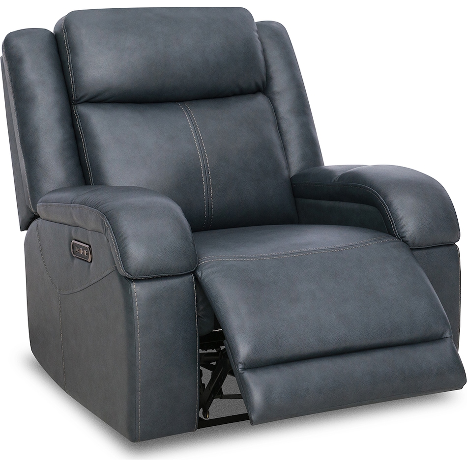  blue recliner   