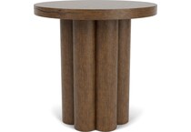  brown occasional tables all   