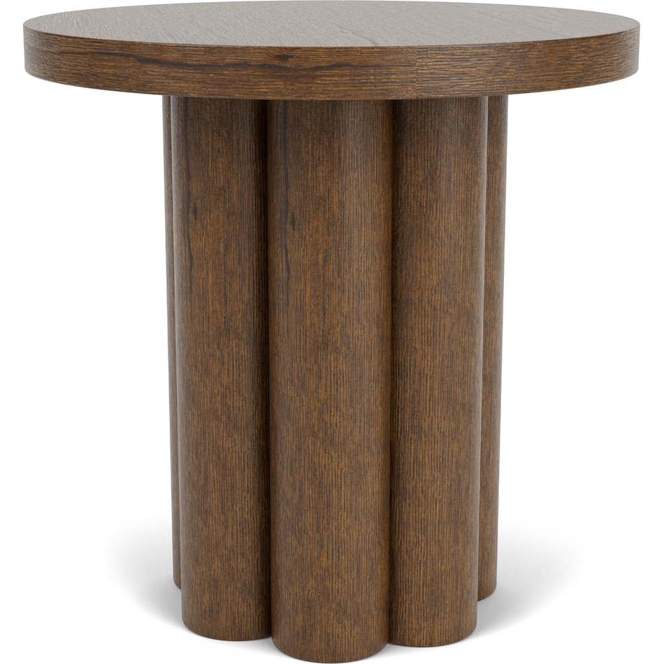  brown occasional tables all   