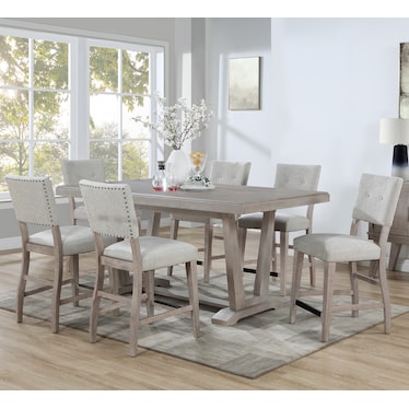 Lucy  7 Piece Counter Dining Set