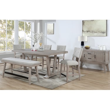 Lucy  6 Piece Counter Dining Set