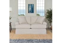 white loveseat   