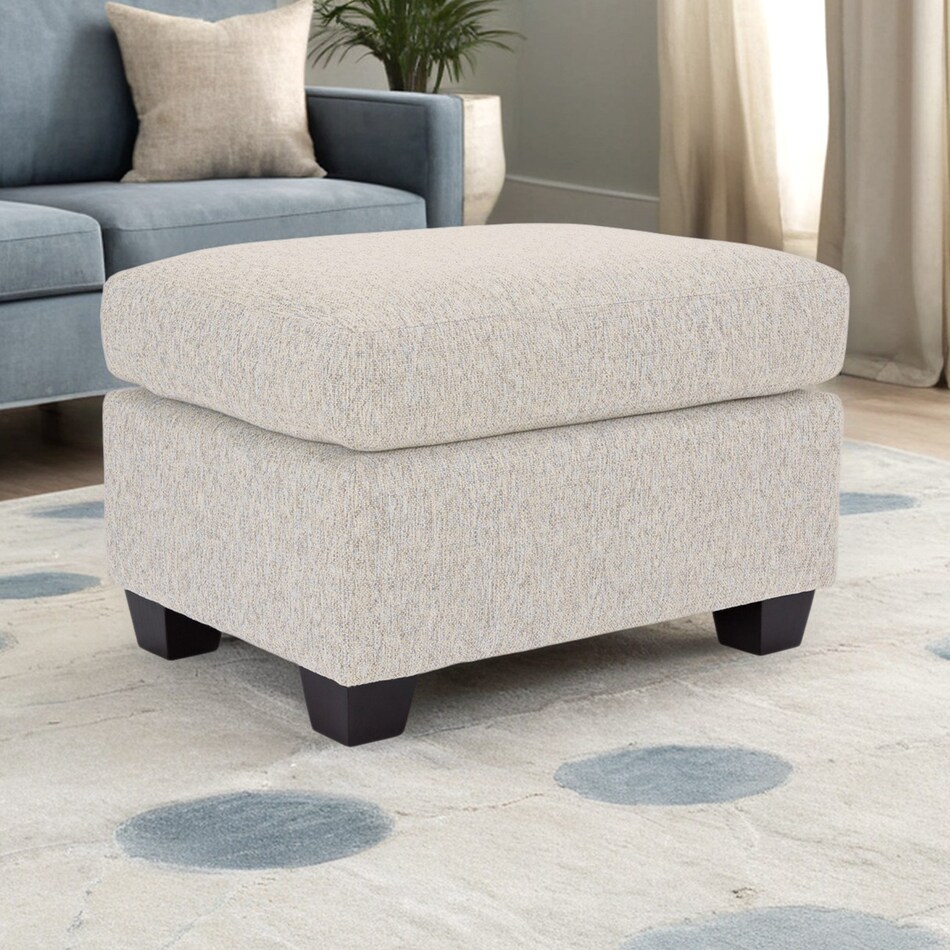  beige ottoman   