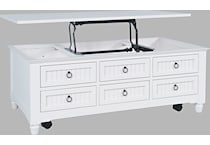  white occasional tables all   