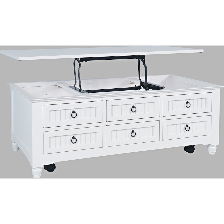  white occasional tables all   