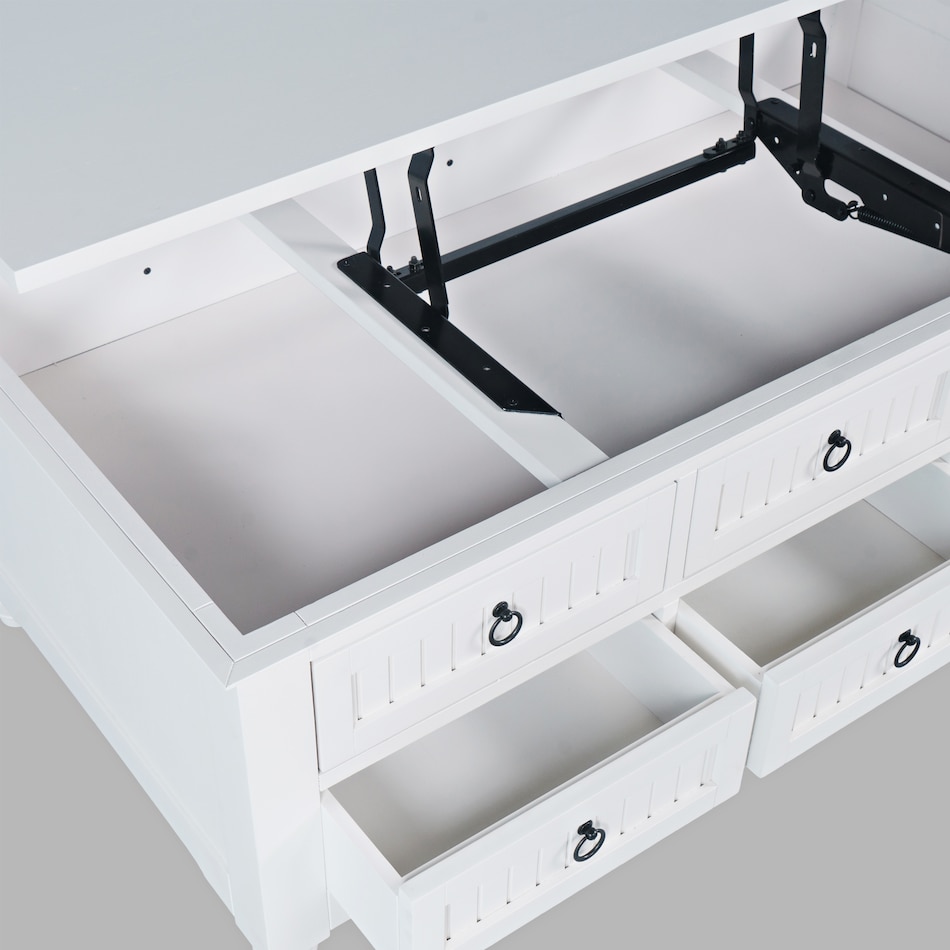  white occasional tables all   