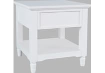  white occasional tables all   