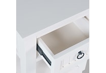  white occasional tables all   