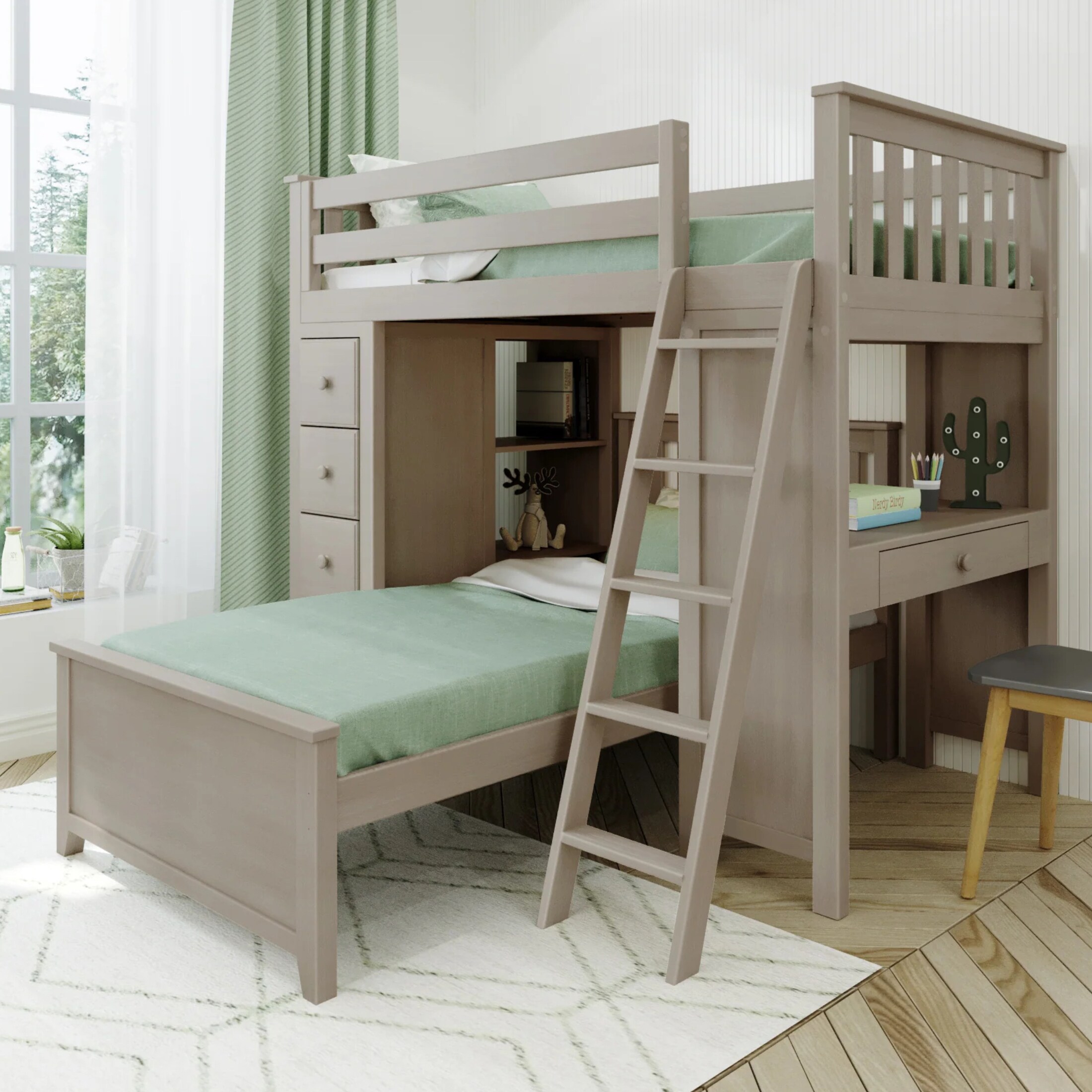 Maxwell Twin Loft Bed/Twin Bed